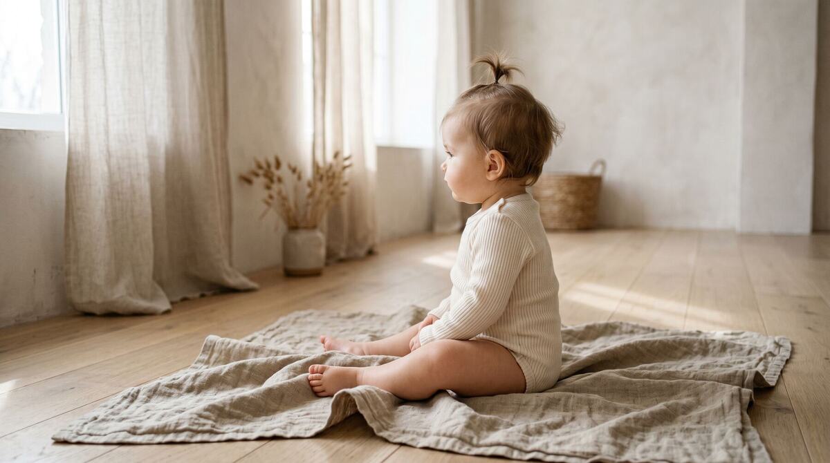 Child wearing ONYU clothing in a natural setting